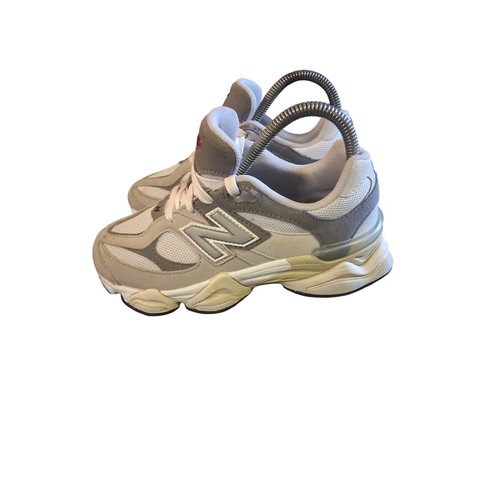 New Balance 9060 Rain Cloud Grey White Sneakers PC9060GY Boys Size 3 US